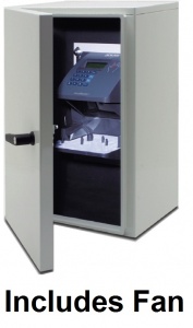 Weather Resistant Enclosure with Fan for HandPunch GT 400 Time Clock