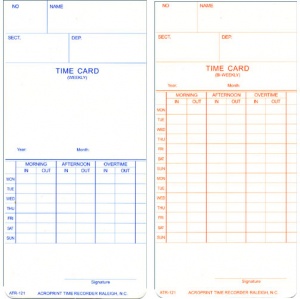 Time Card Acroprint ATR 120